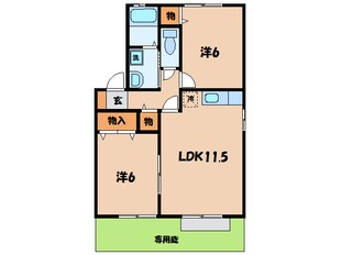 西幡豆駅 徒歩15分 1階の物件間取画像